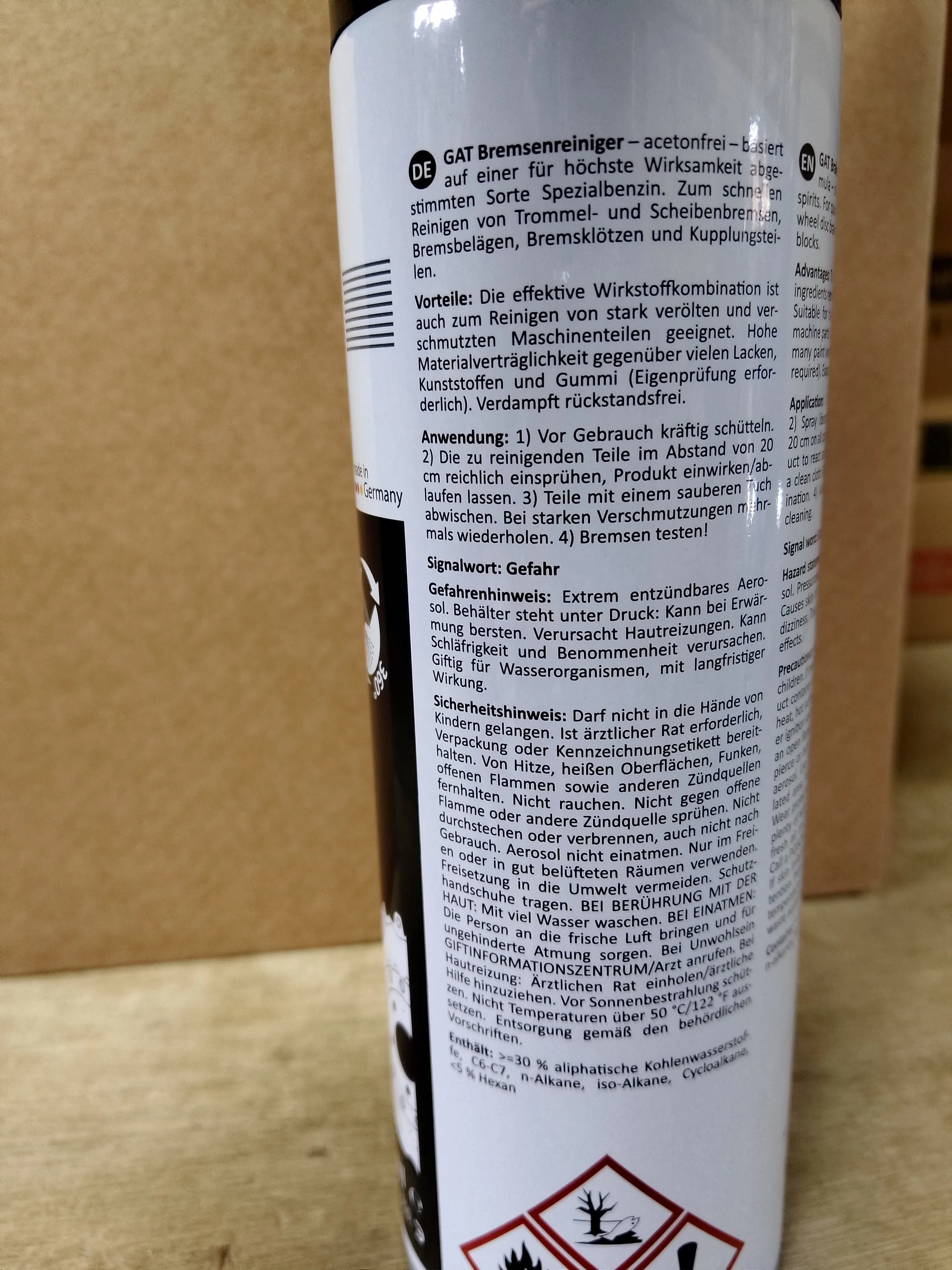 GAT Brake Cleaner 500ml | Model: CLEANER-GAT