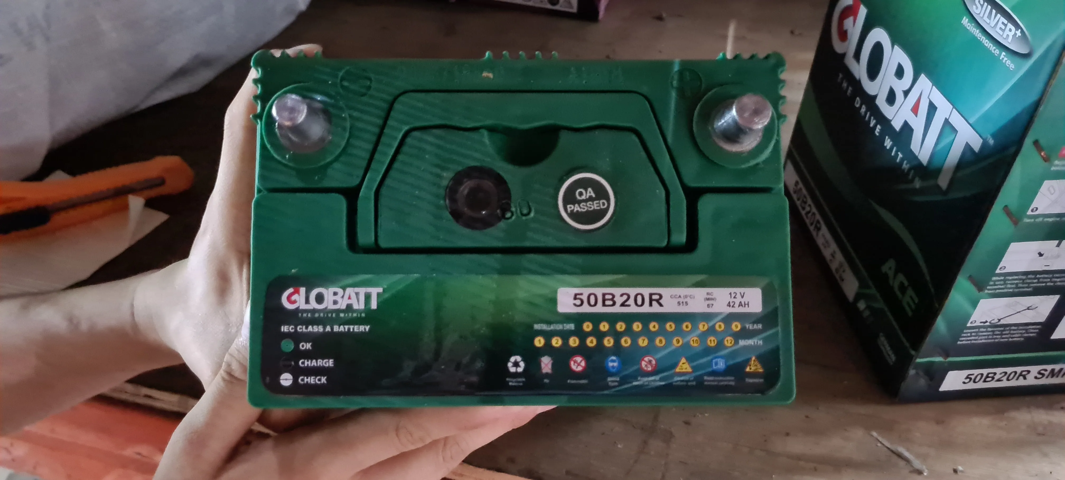 GLOBATT BATTERY 12V 42AH FOR GENERATOR USE | Model : BAT-50B20R