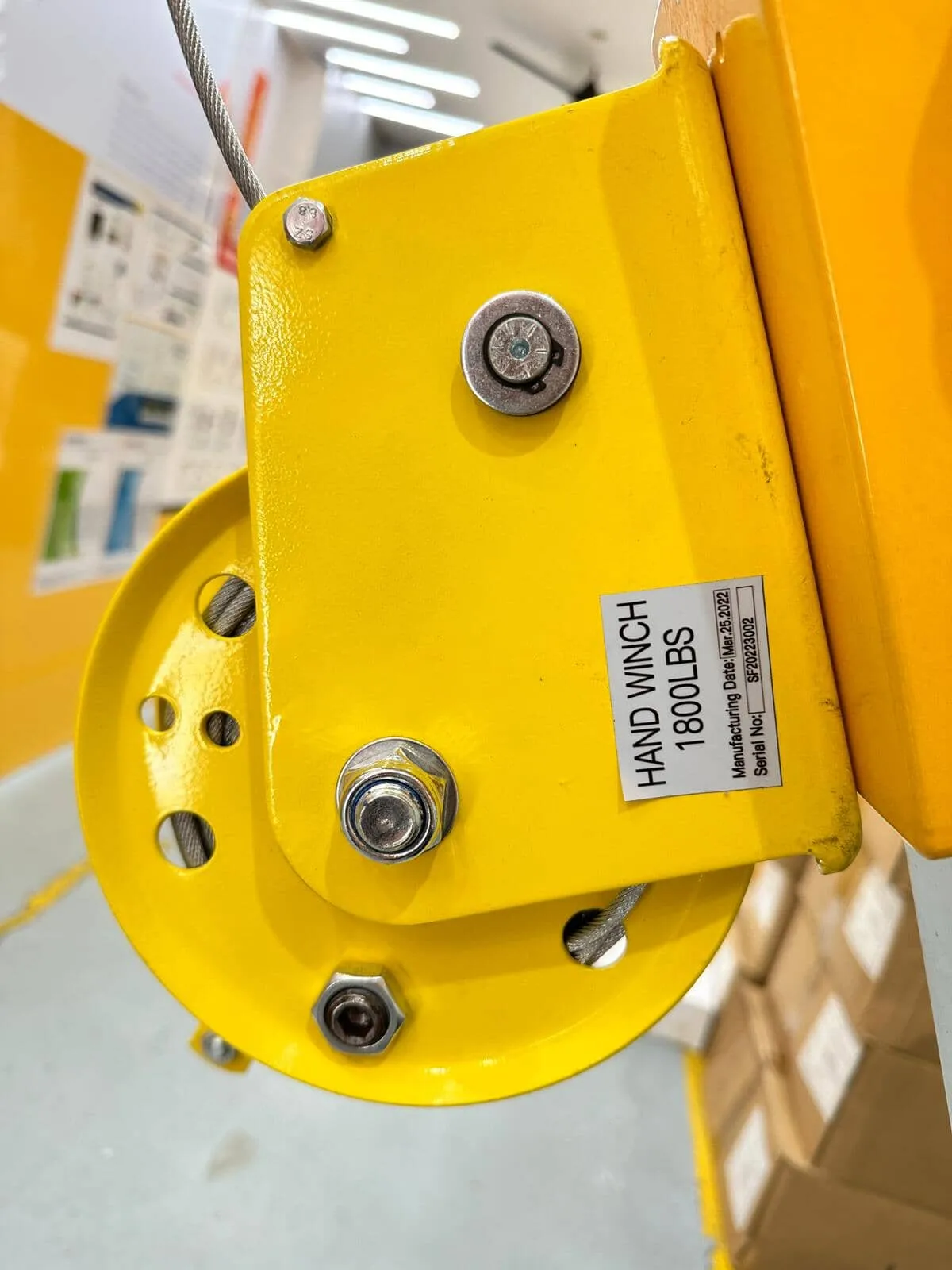 Haru Manhole Tripod Winch Set HD-240-20 Confined Space Rescue Tripod with Hand Wire Rope Winch 20m For 100kg  | Model: SB3-EN795