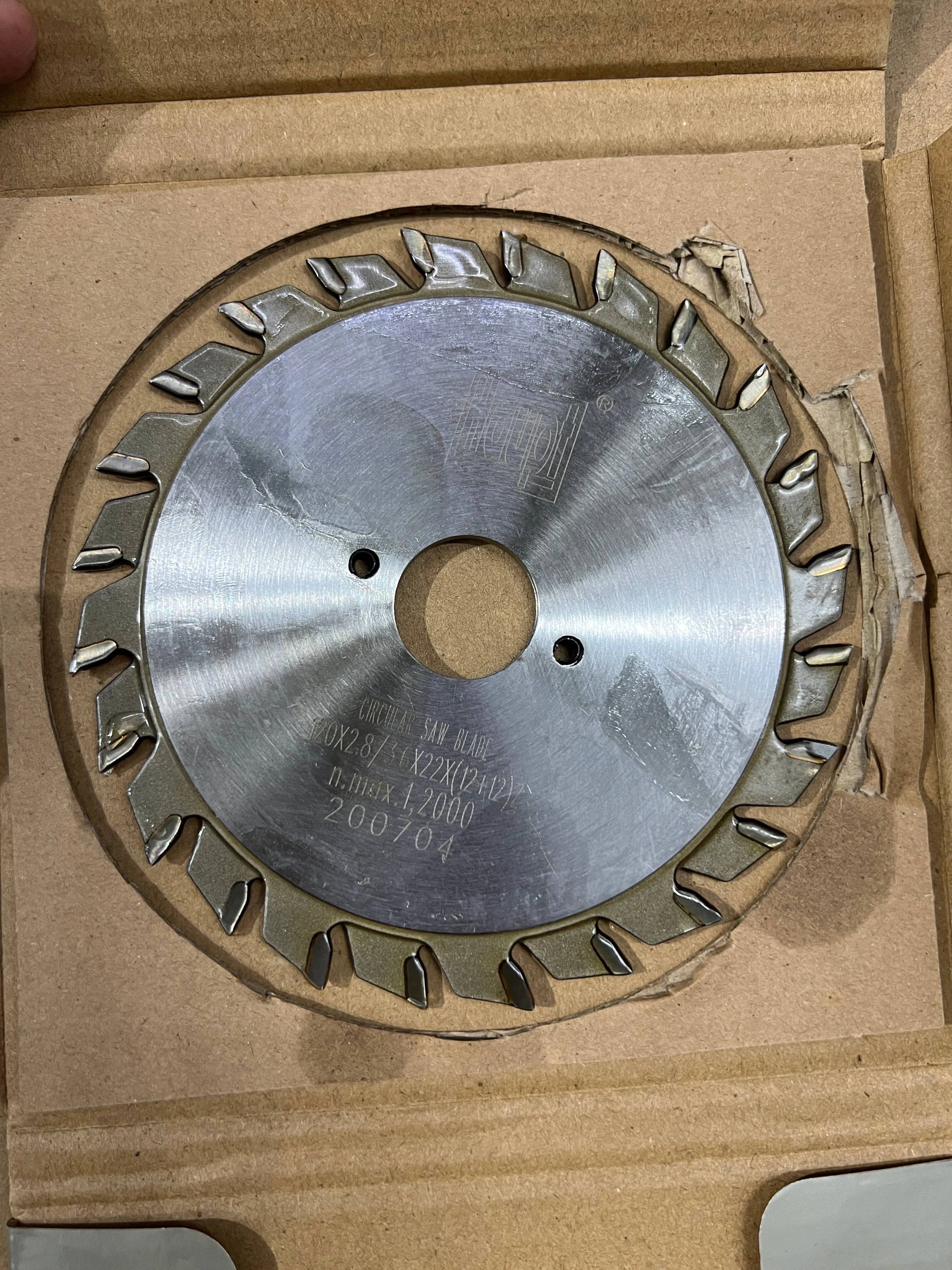 HAUPT AEROPLANE SAW BLADE 120*22*24T 2.8/3.6 MJ1132F (12 12) | MODEL: SBA-H12024T