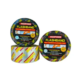 High Power Flash Band Self Adhesive Flashing TapeInstant Watertight Seal Waterproof Aluminium | Model : TAPE-F