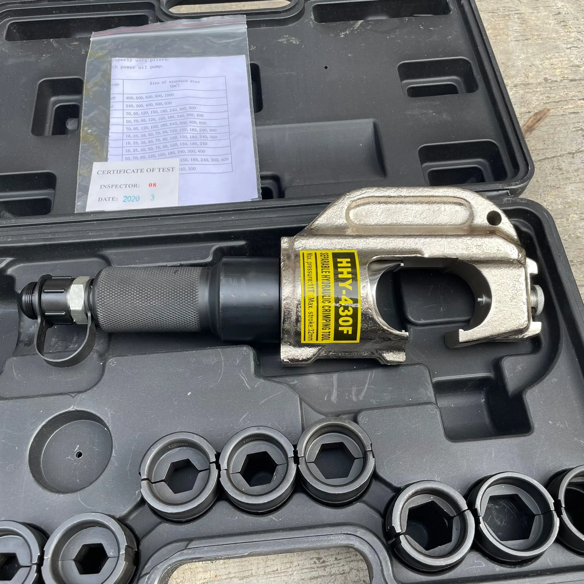 Hydralic Clamping Tool Hhy-430f 50-400mm2 | Model : HHY-430F