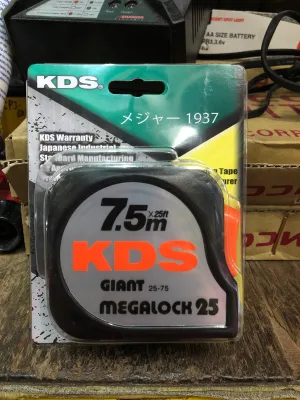 KDS 7.5m x 25ft Black Giant Mehalock Measuring Tape | Model : MT2-K75