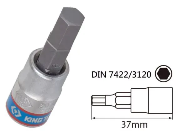 King Tony 7pc 1/4 DR Hex Bit Socket Set 3-10MM