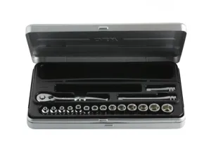 Ktc 1/4 Dr Socket Set TB214 (Plastic Tray in Metal Case) - Japan | Model : 003-002-2140