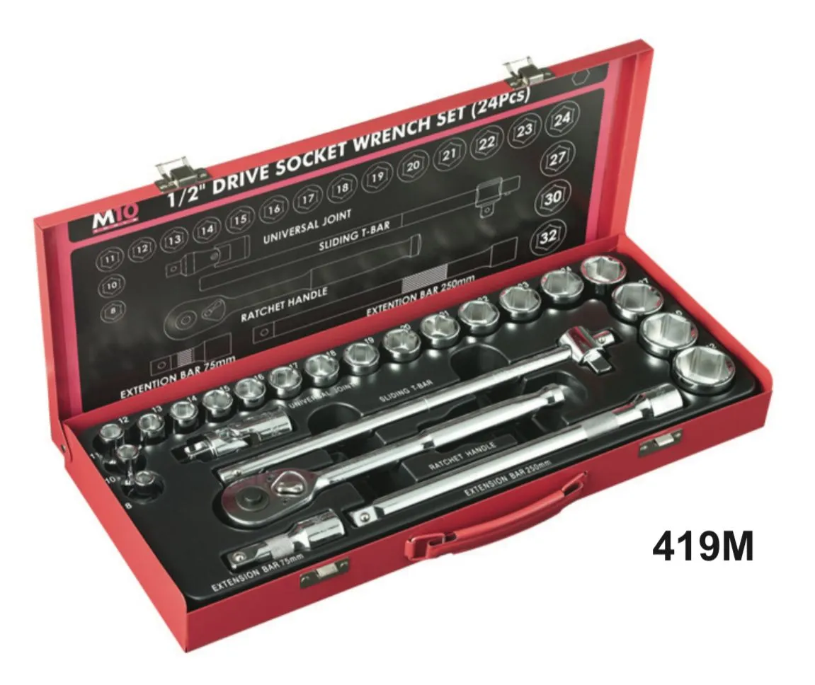M10 1/2 Dr Socket Set 419M - Singapore | Model : 003-004-419