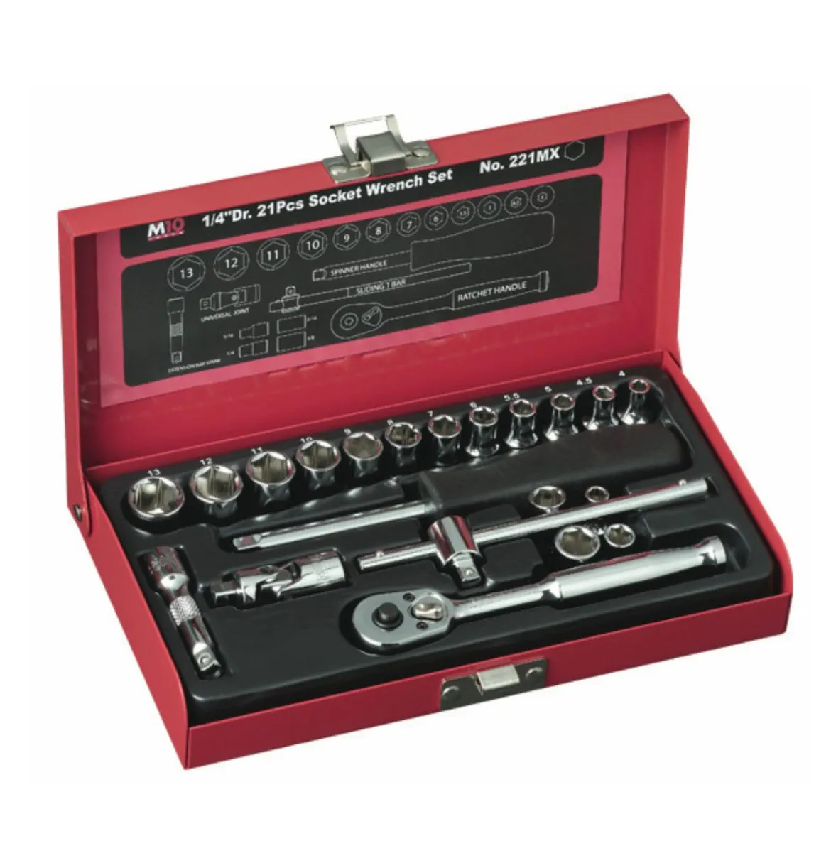 M10 1/4 Dr Socket Set 221MX - Singapore | Model : 003-002-221