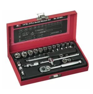 M10 1/4 Dr Socket Set 221MX - Singapore | Model : 003-002-221