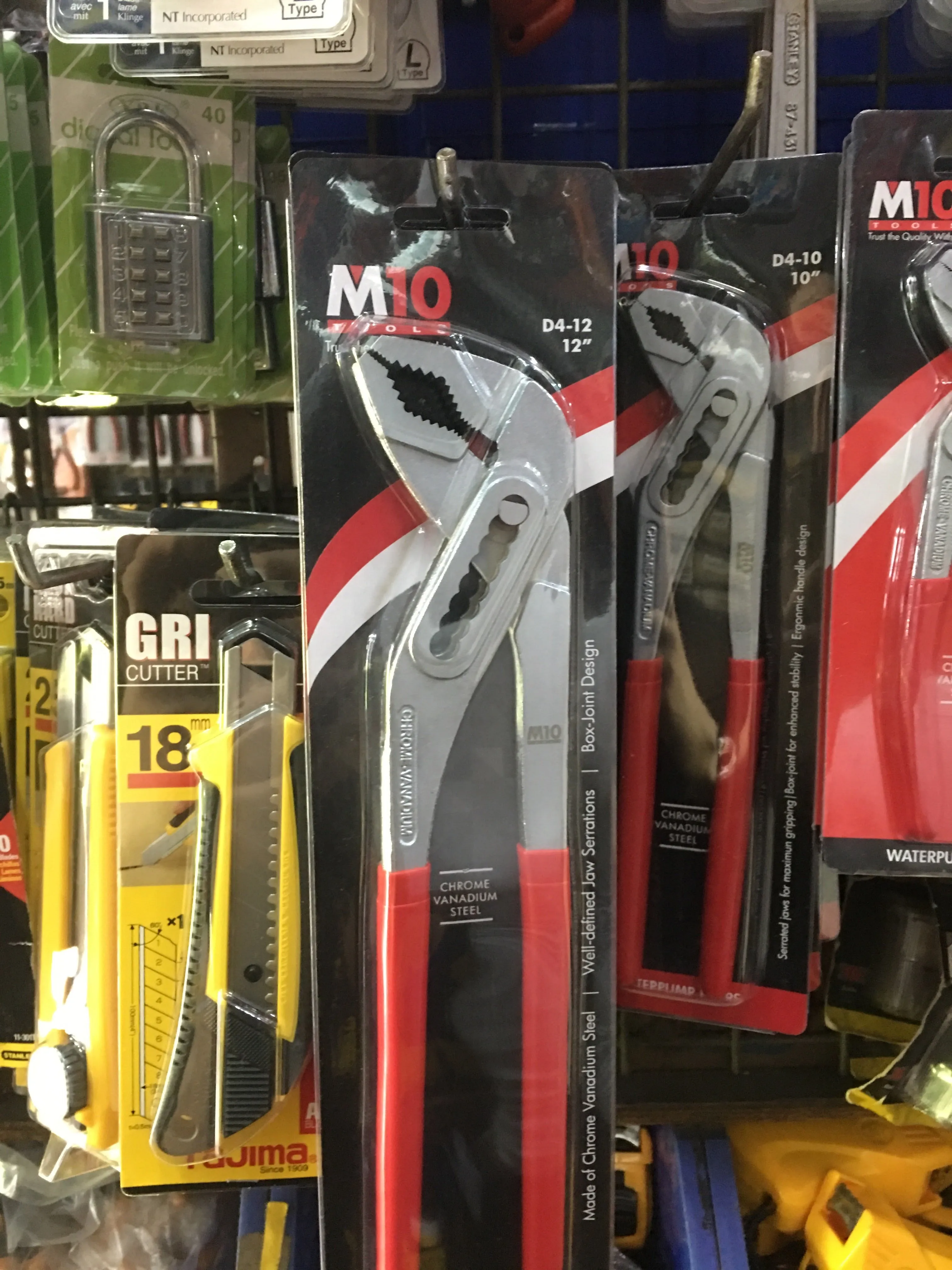 M10 Water Pump Sleeve Groove Joint Plier (Monkey Plier) | Sizes : 7 (D4-07). 10 (D4-10). 12 (D4-12)