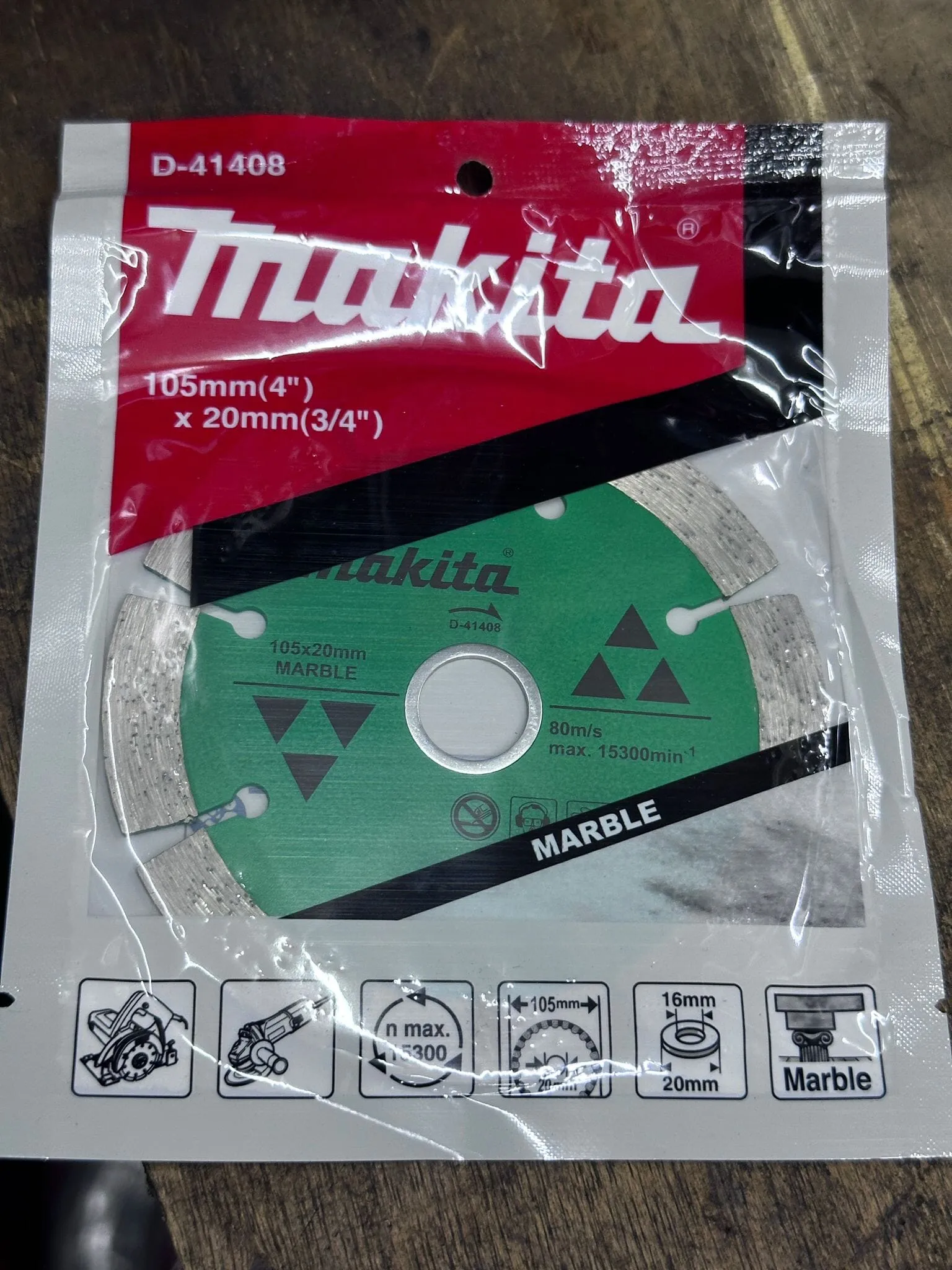Makita 4 Diamond Wheel Dry for Marble (D-41408)