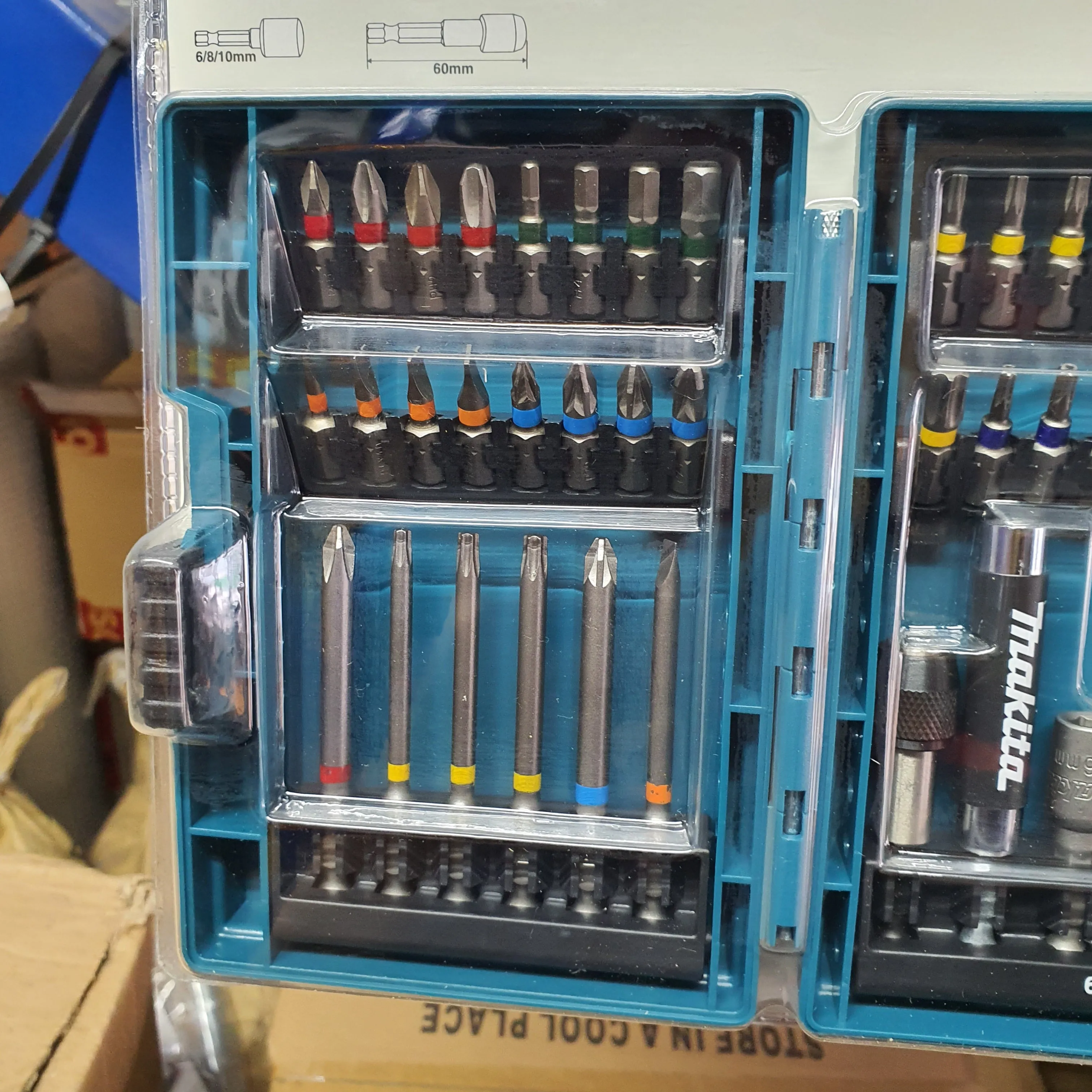 Makita B-55697. 43PCS Colour Screw Bits Set | Model : B-55697