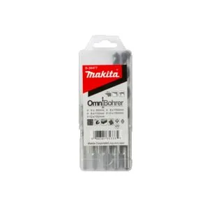 Makita Omnibohrer Assortment (5pc/set) | Sizes : 5 x 85mm. 6x100mm. 8x110mm. 10x150mm. 12x150mm