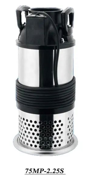 MEPCATO Stainless Steel Submersible Pump For Large Water Volume Works | Model : 75MPA-2.25S and 100MP-2.4S. Sizes : 3. 4