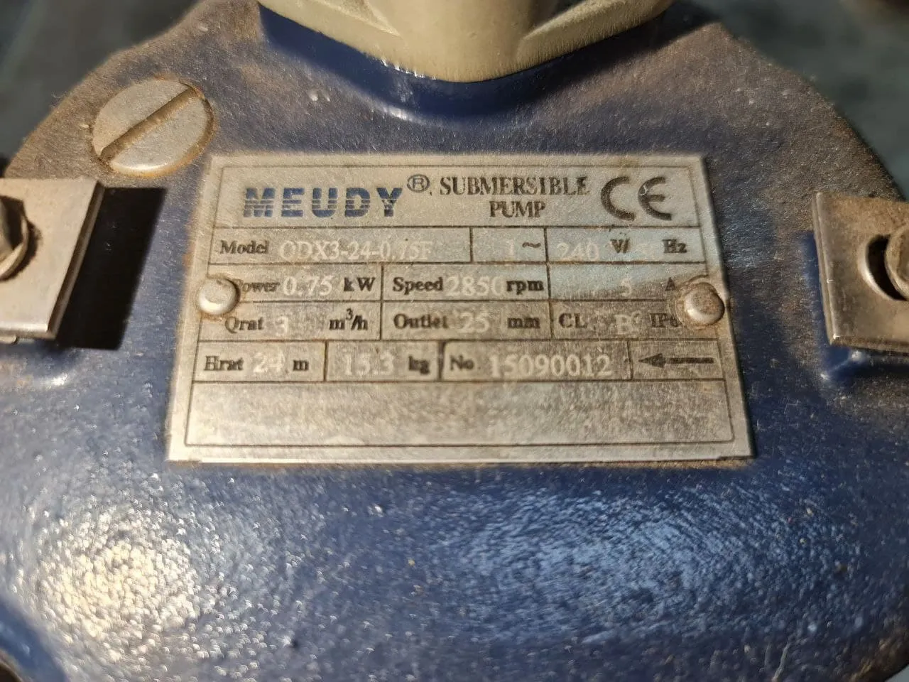 Meudy 1Hp 240V 1 Outlet Water Pump | Model : QDX3-24-0.75F