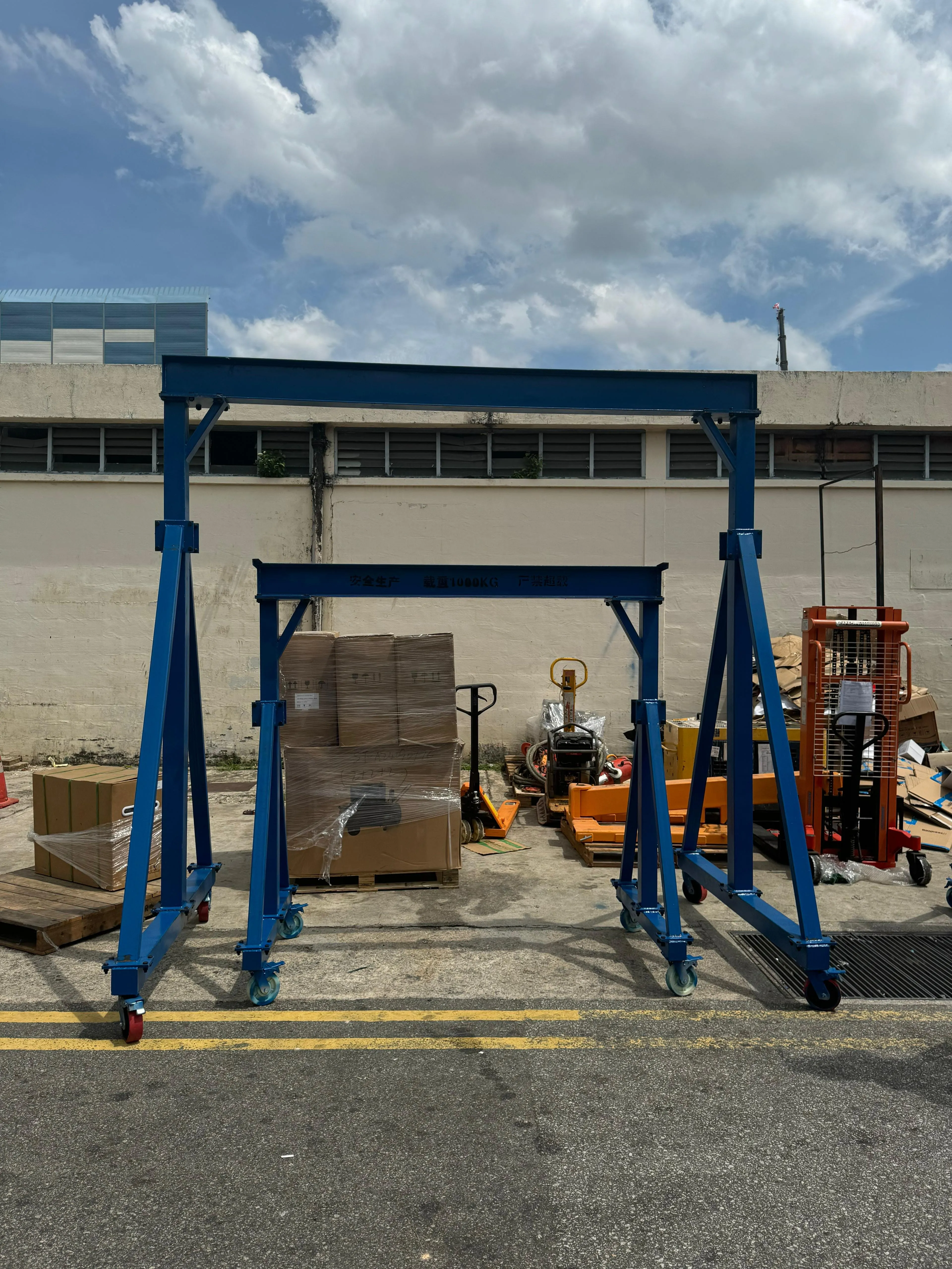 Mobile Lifting Gantry A Frame Crane with Manual Chain Block Trolley | Model: CBT-