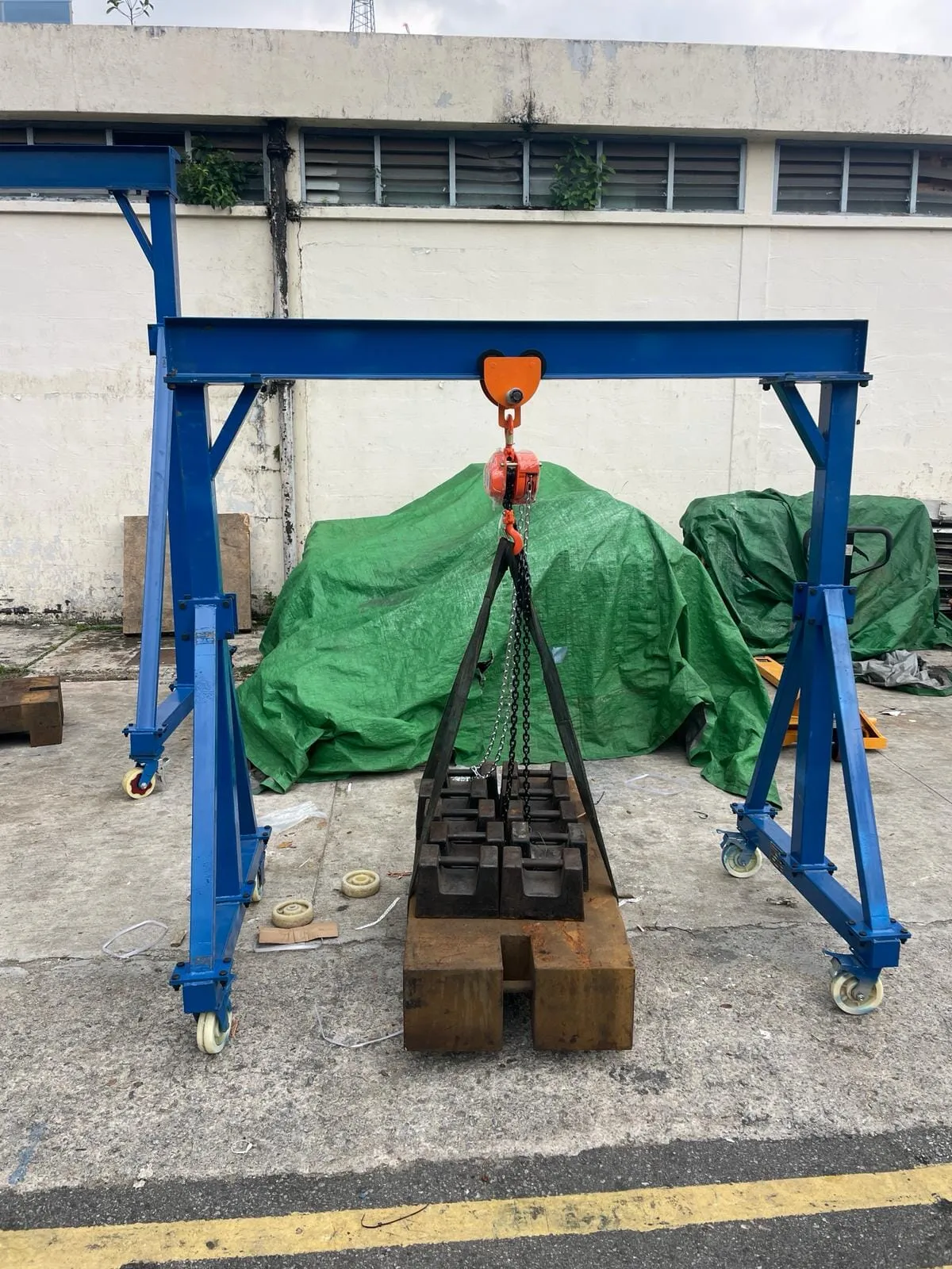 Mobile Lifting Gantry A Frame Crane with Manual Chain Block Trolley | Model: CBT-