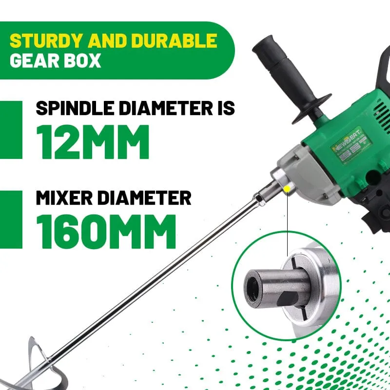 NEWBEAT 1020W Electric Cement Paint Mixer 160MM | Model : NBT-EM-160A