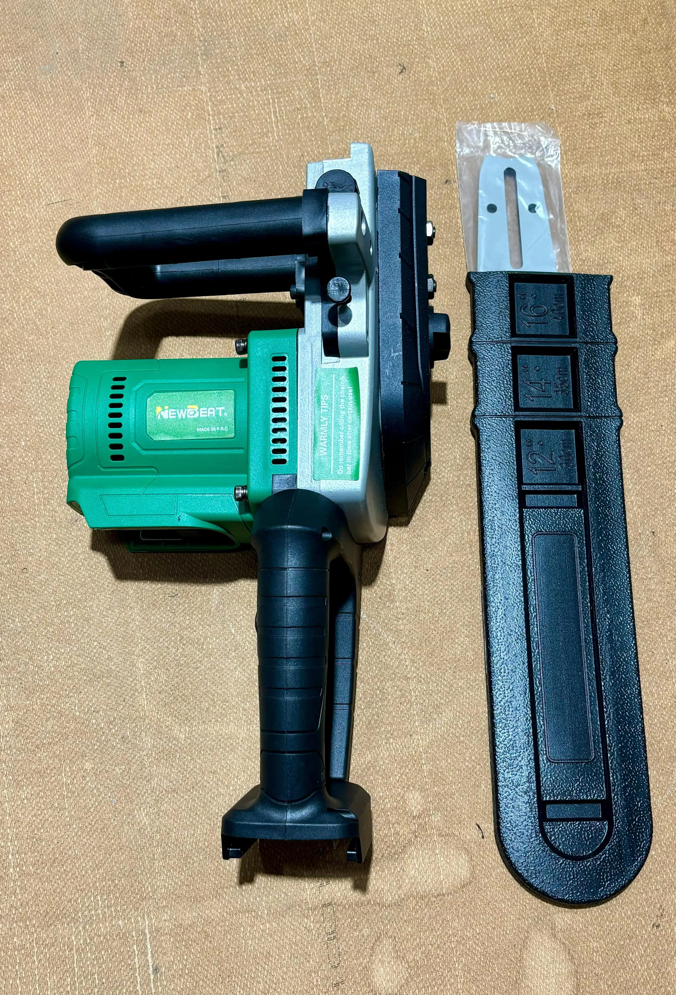 Newbeat 21V 16 Cordless Chainsaw (BL) C/W 2 Battery and 1 Charger | Model: NBT-CC-16A