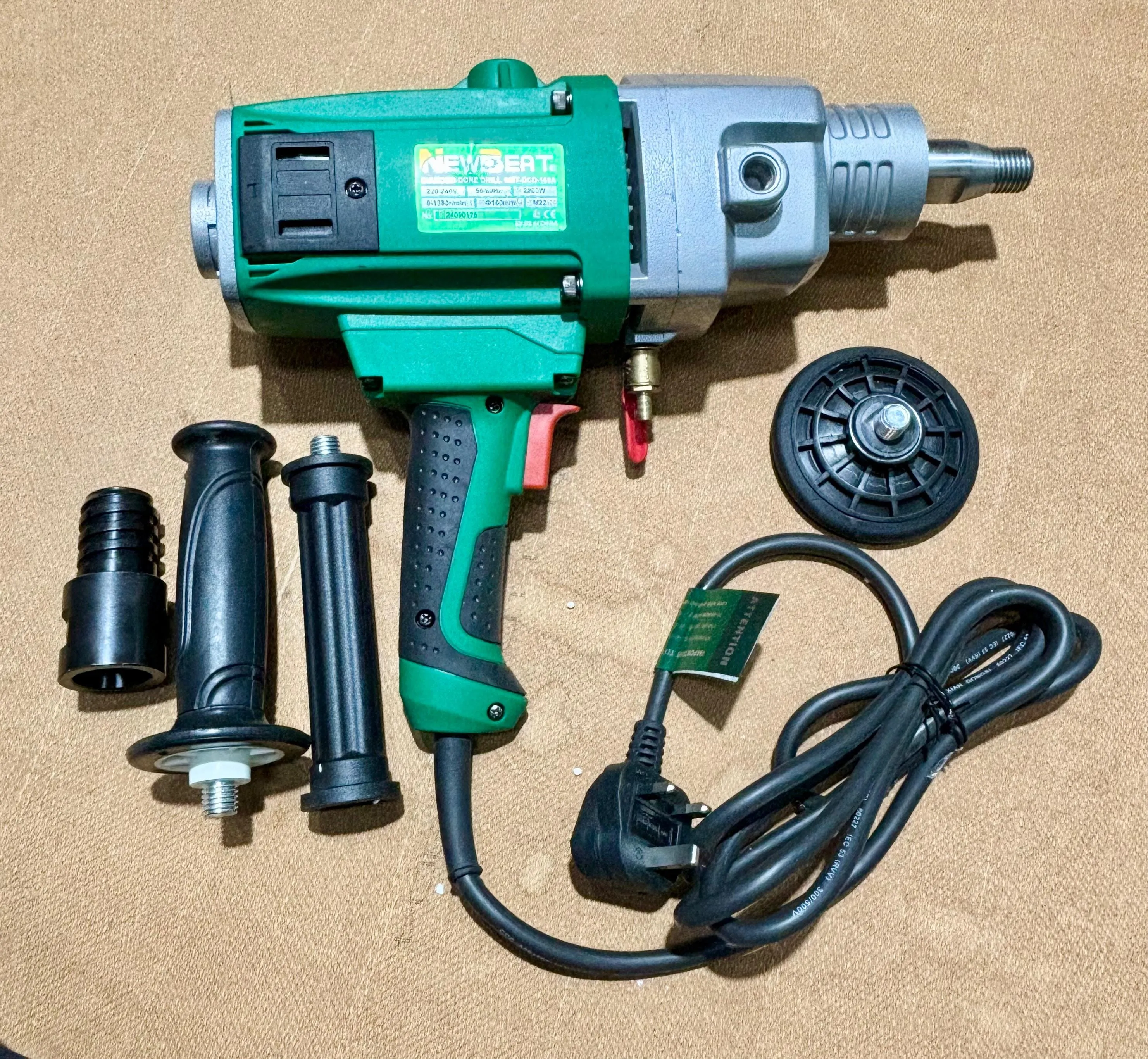 Newbeat 2200W Handheld Diamond Coring Drill 160mm | Model : NBT-DCD-160A