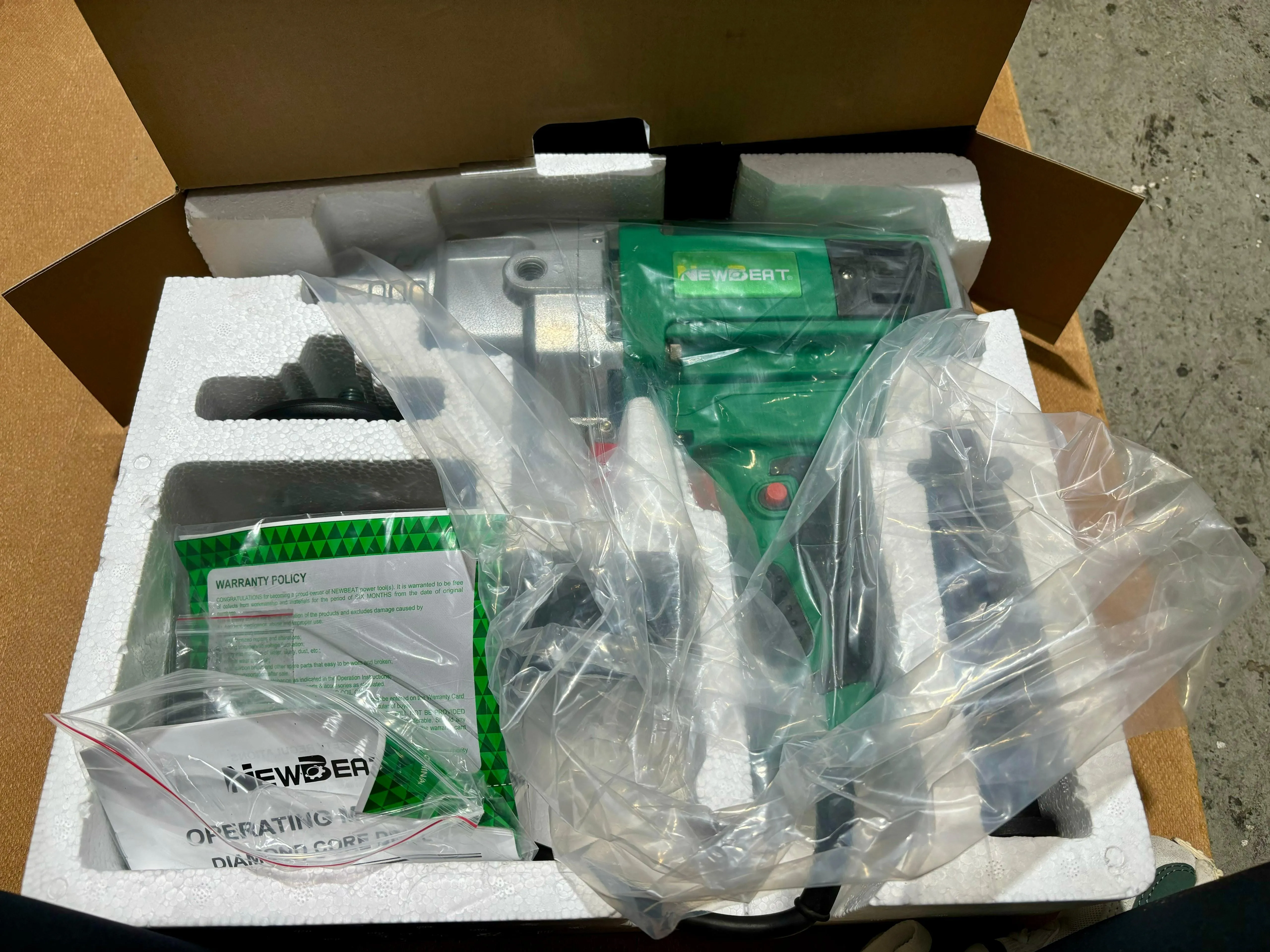 Newbeat 2200W Handheld Diamond Coring Drill 160mm | Model : NBT-DCD-160A