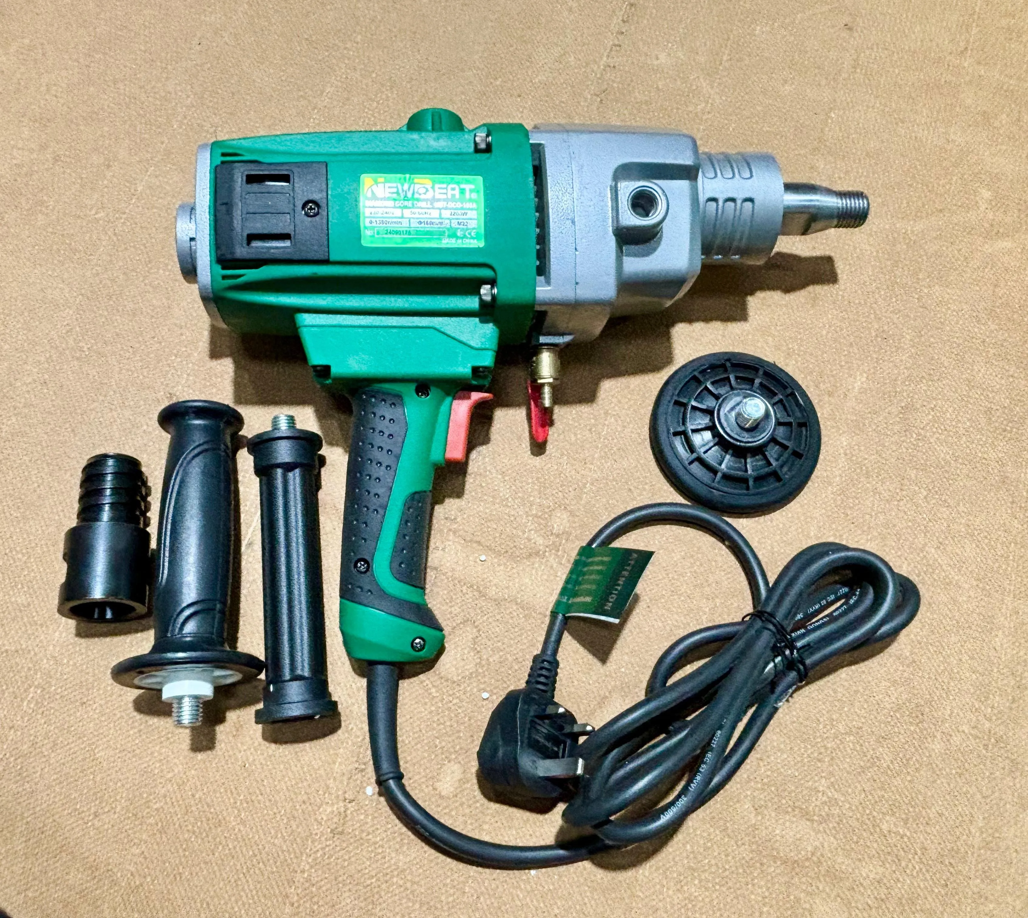 Newbeat 2200W Handheld Diamond Coring Drill 160mm | Model : NBT-DCD-160A