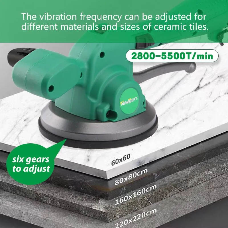 NEWBEAT Cordless Vibration Tile Tiling Levelling Leveler Machine (Brushless) 135MM C/W 2 Battery & 1 Charger  | Model : NBT-CT-135