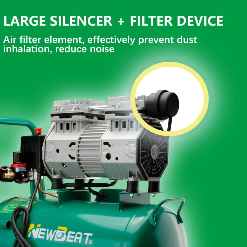 NEWBEAT Oilless Air Compressor 2.5HP 30L | Model: NBT-AC-30L