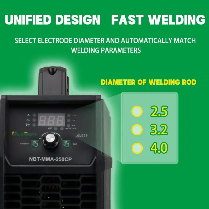 Newbeat Welding Machine 160A | Model: NBT-MMA-250CP