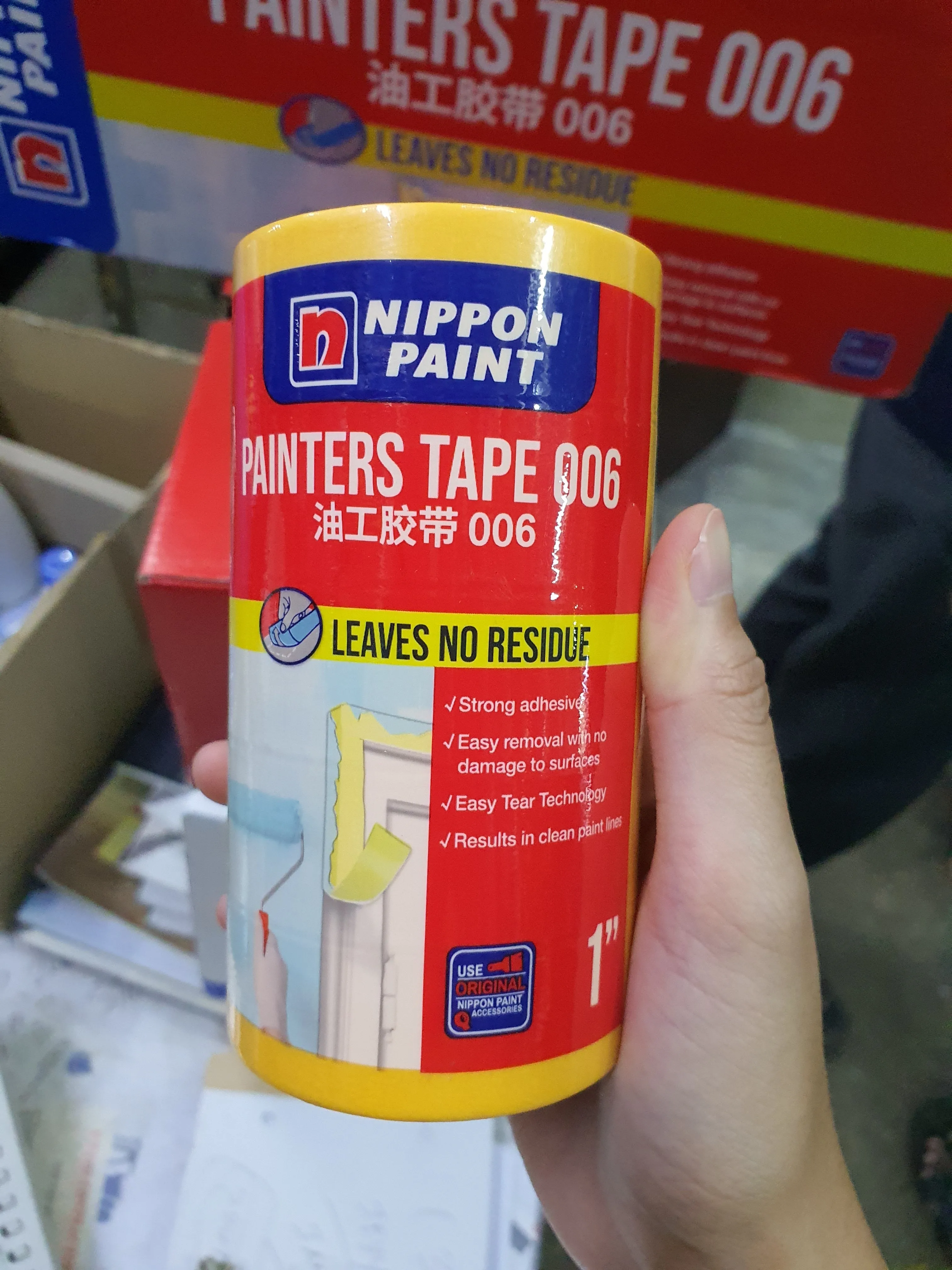 Nippon 1 Painters Tape 006 (50Pcs/Box) | Model : TAPE-N006-10-B