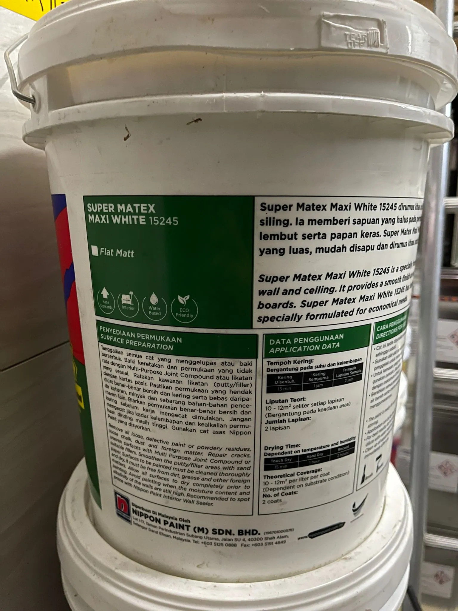 Nippon 18L Matex Emulsion Paint 9102 (M) | Model : P-M9102-18