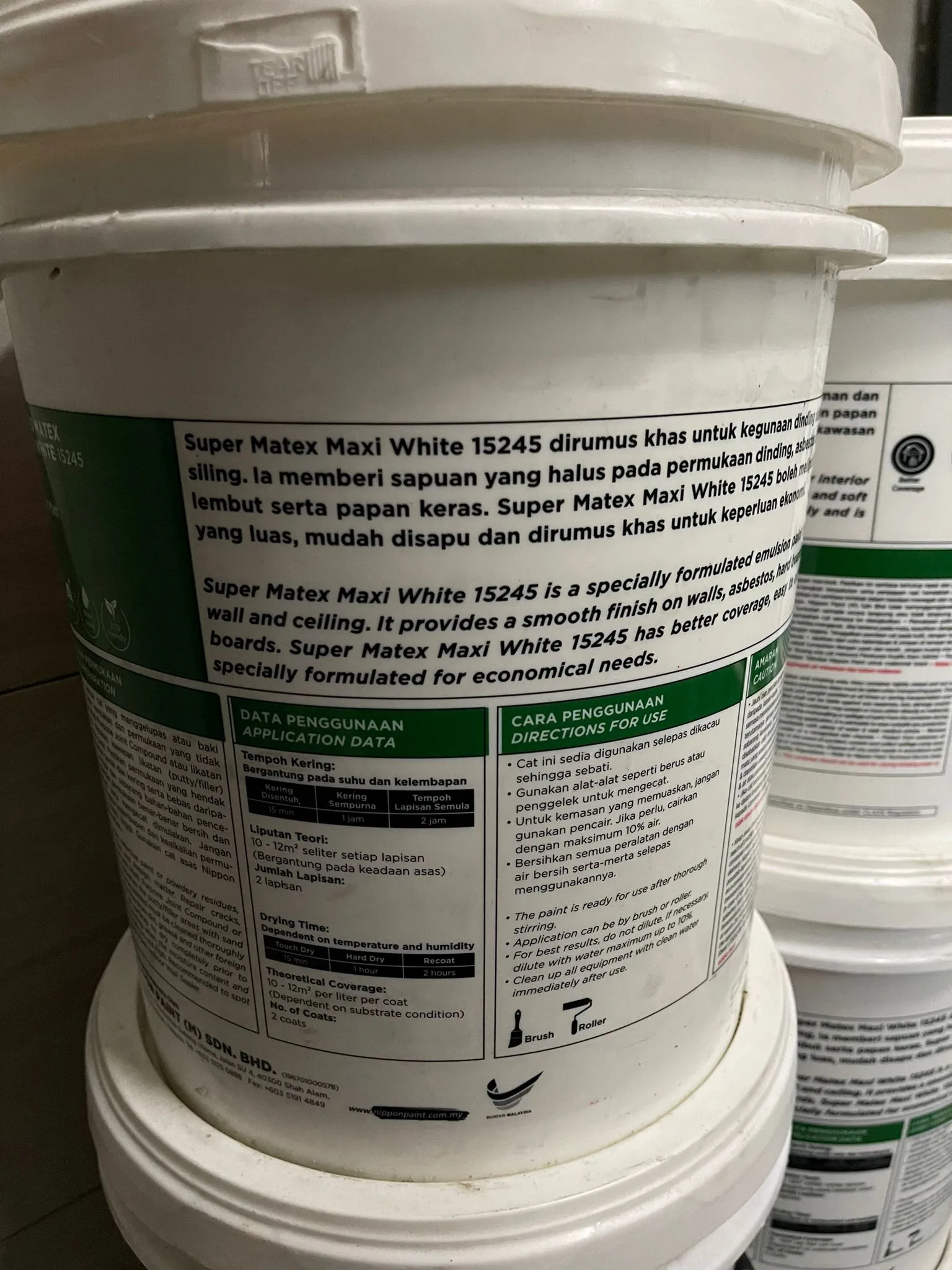 Nippon 18L Matex Emulsion Paint 9102 (M) | Model : P-M9102-18