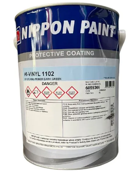 Nippon 5L Vinyl 1102 Cf Eching Primer (Dark Green) | Model : NIP-V1102G-5L