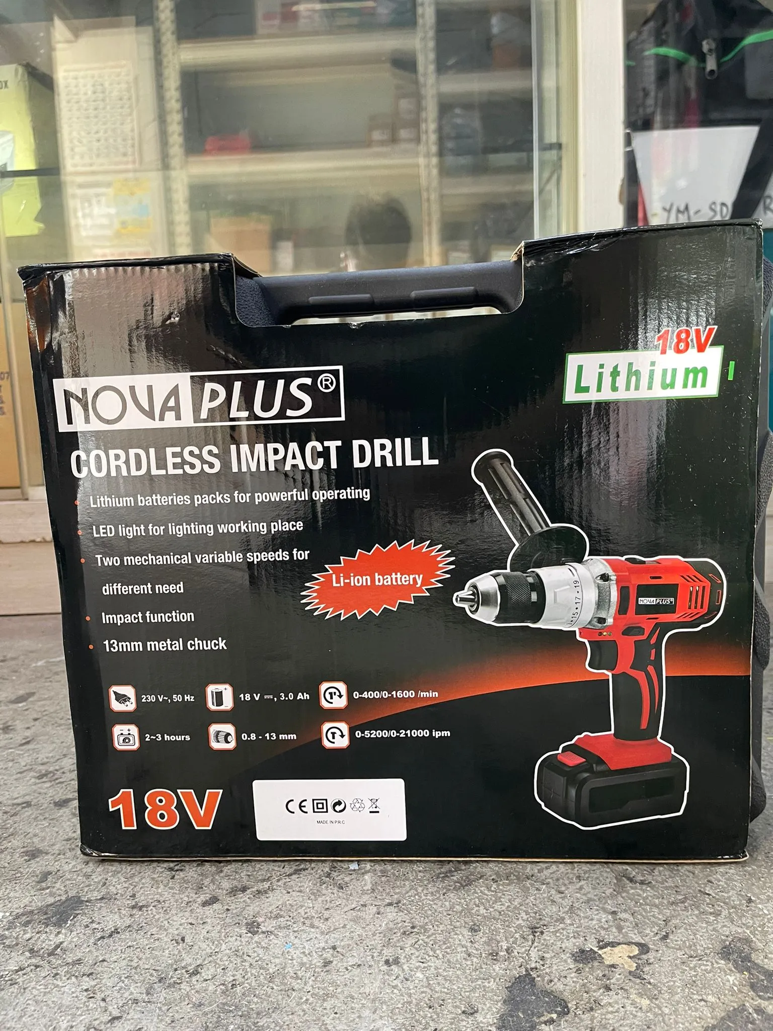 Nova Plus (Novaplus) 18V 1/2 Hammer Drill (Impact Drill) | Model : NP8518