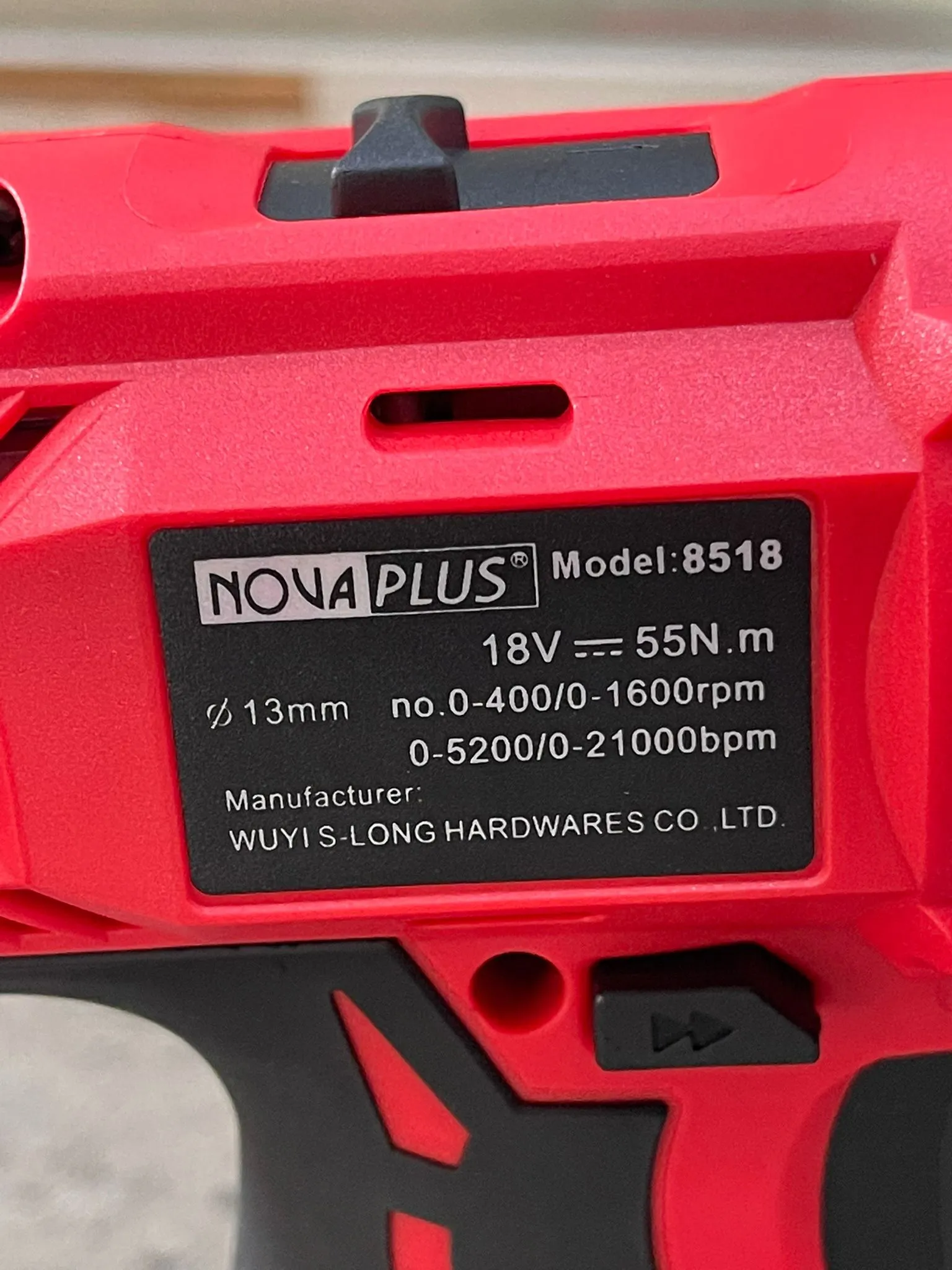 Nova Plus (Novaplus) 18V 1/2 Hammer Drill (Impact Drill) | Model : NP8518