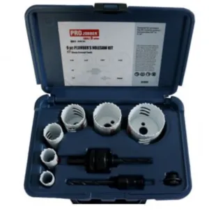 Projobber 9pc 3/4-2-1/4 Plumbers Hole Saw Kit  | Model : 085-67-K03