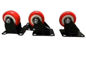 PU Castor Wheel Orange 2-1/2 (65kg) | Model : C-PU065