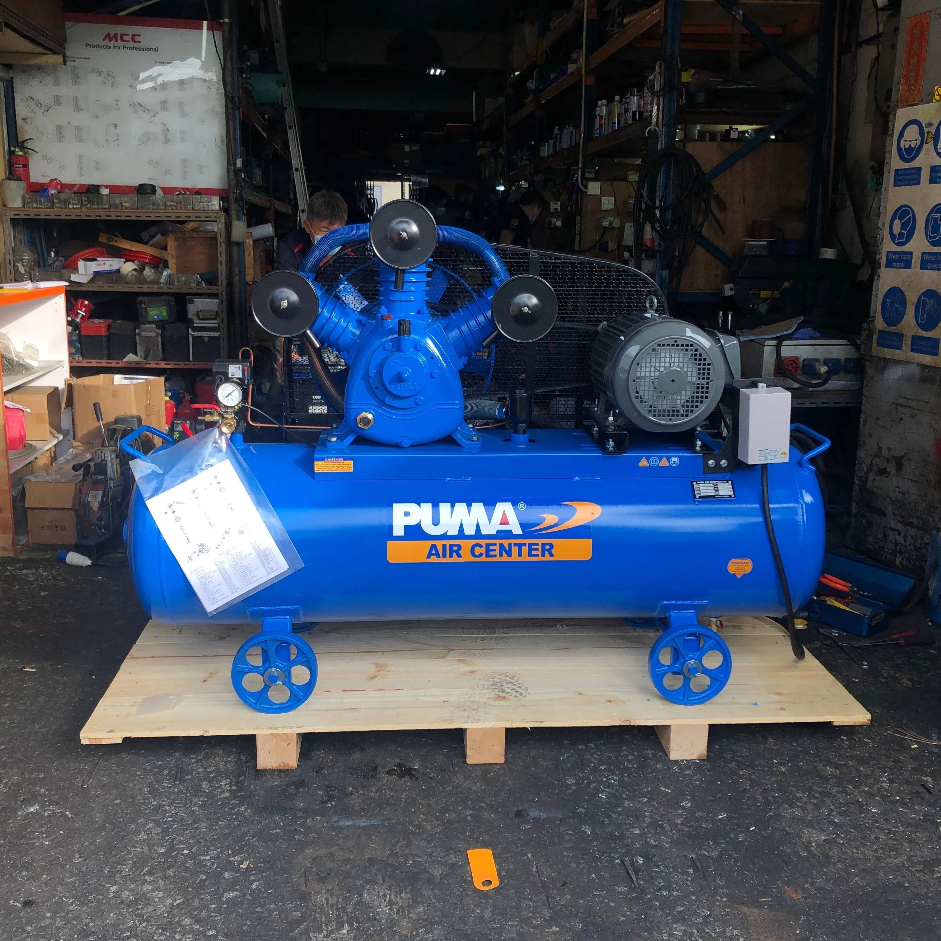 Puma 10Hp 285L 3 Phase 415V 50Hz Piston & Belt Air Compressor Ie3 #Pk10300 | Model : PUMA-PK10300