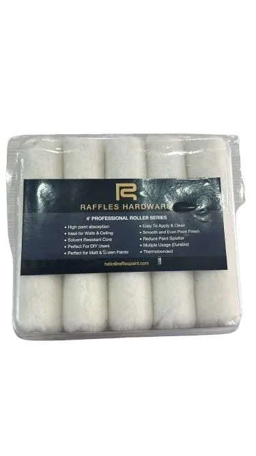 Raffles 4 Roller Refill (Mohair)(1box=10pc)| Model: PRR-R04-M