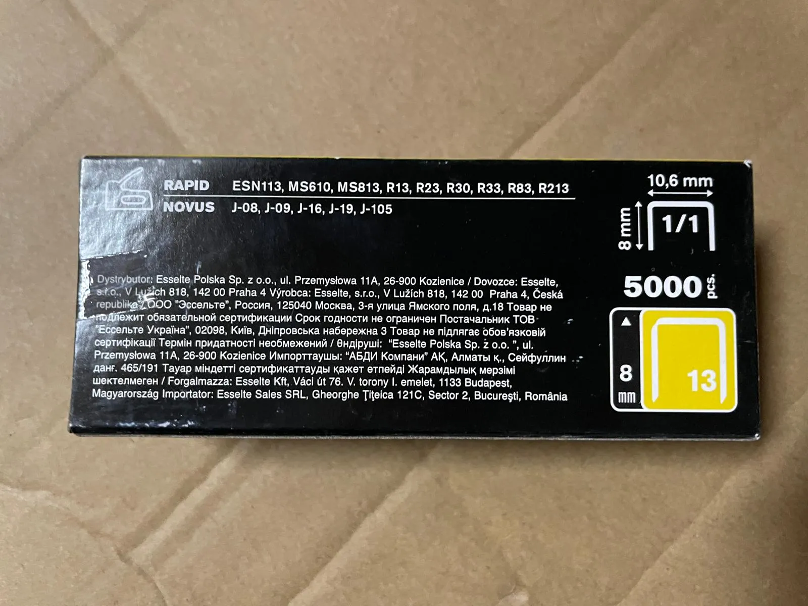 Rapid No 13 Fine Wire Staple Pin Refill Nail | Model : AN-R