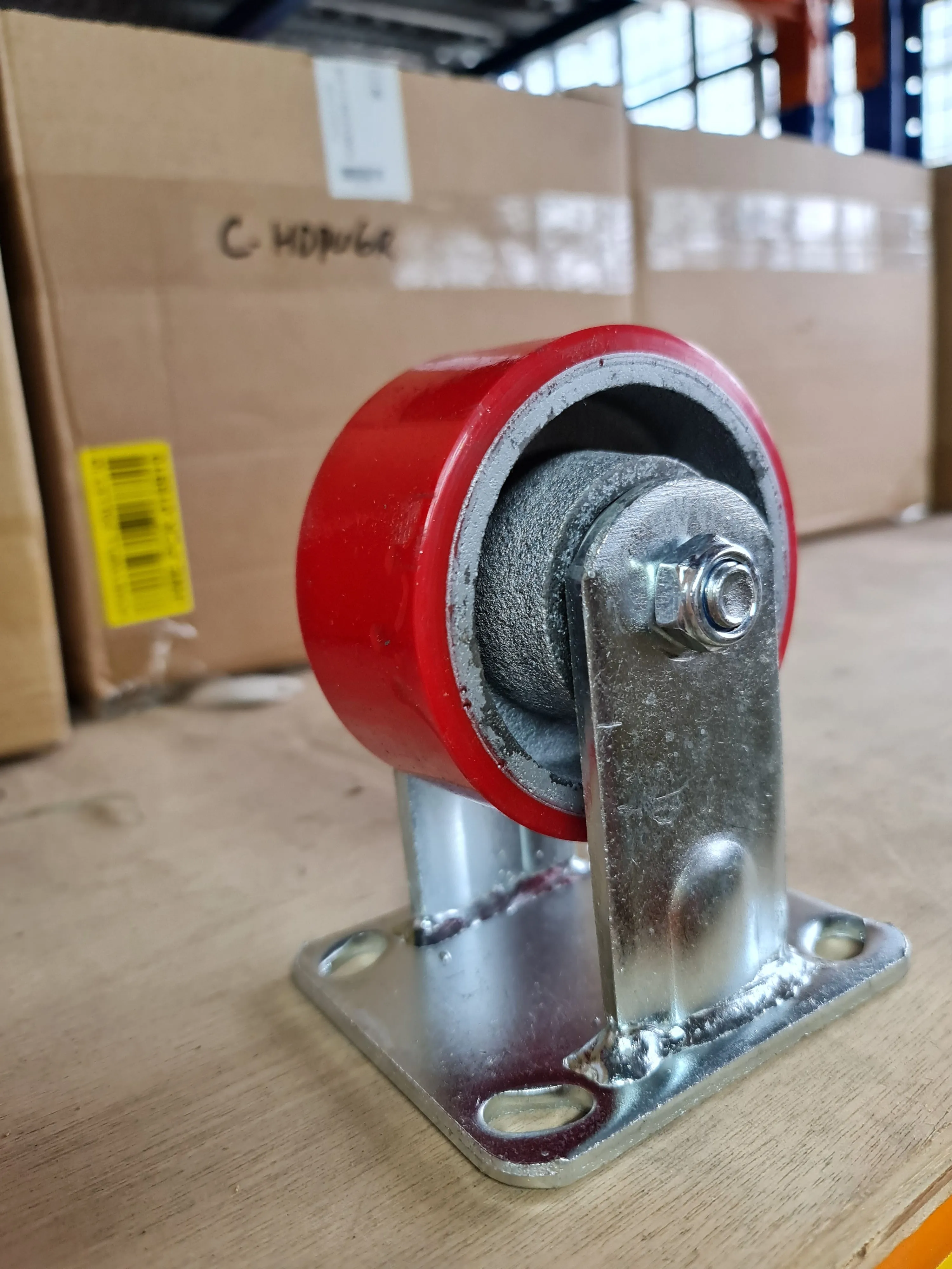 Red PU Castor Wheel (Heavy Duty) | Model : C-HDPU | Size : 4. 5. 6 & 8
