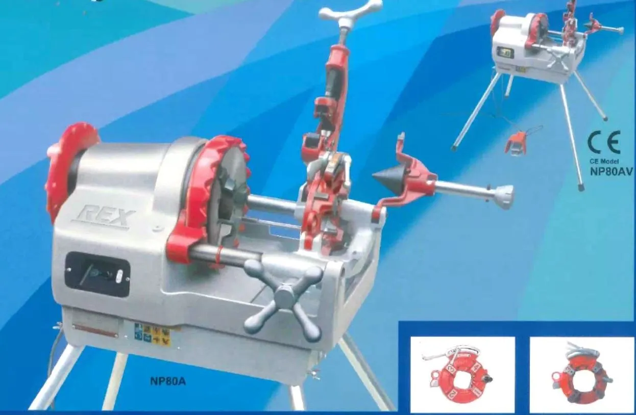 Rex NP80A 3 Manual Pipe Threading Machine | Model : TM-REX-NP80A