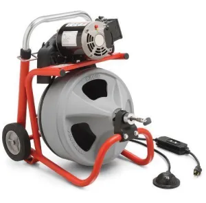 Ridgid K400 Drain Cleaning Machine 230V 1.5-4 Pipe With C-32Iw Wire 3/8 75Ft | Model : RID-K400