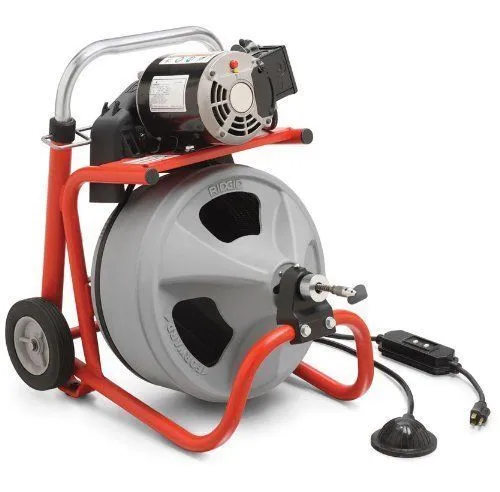 Ridgid K400 Drain Cleaning Machine 230V 1.5-4 Pipe With C-32Iw Wire 3/8 75Ft | Model : RID-K400