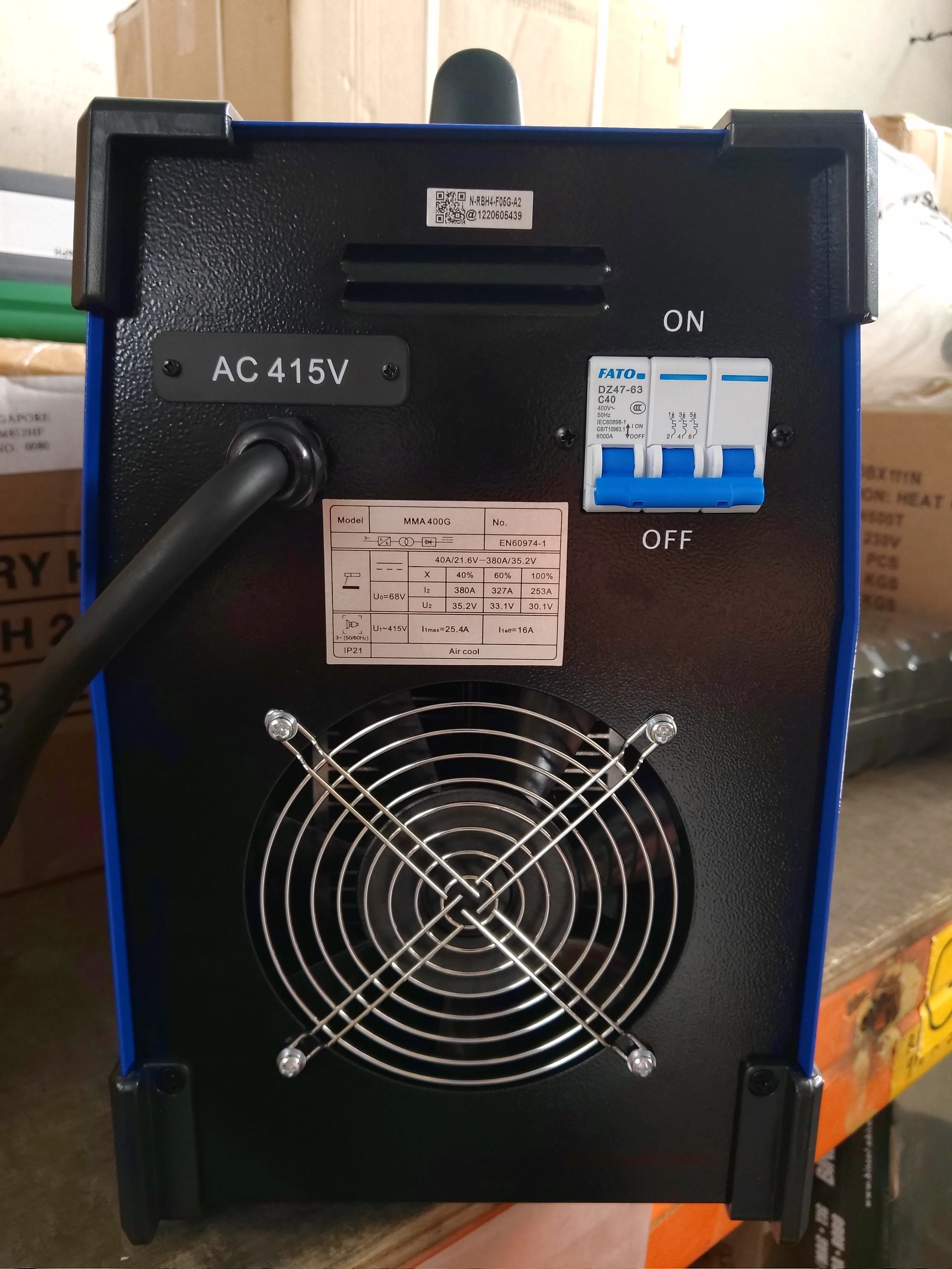 RILAND 415V MMA400G  (IGBT) Welding Set (ARC) come with 3M Welding Cable Set | Model : W-MMA400G