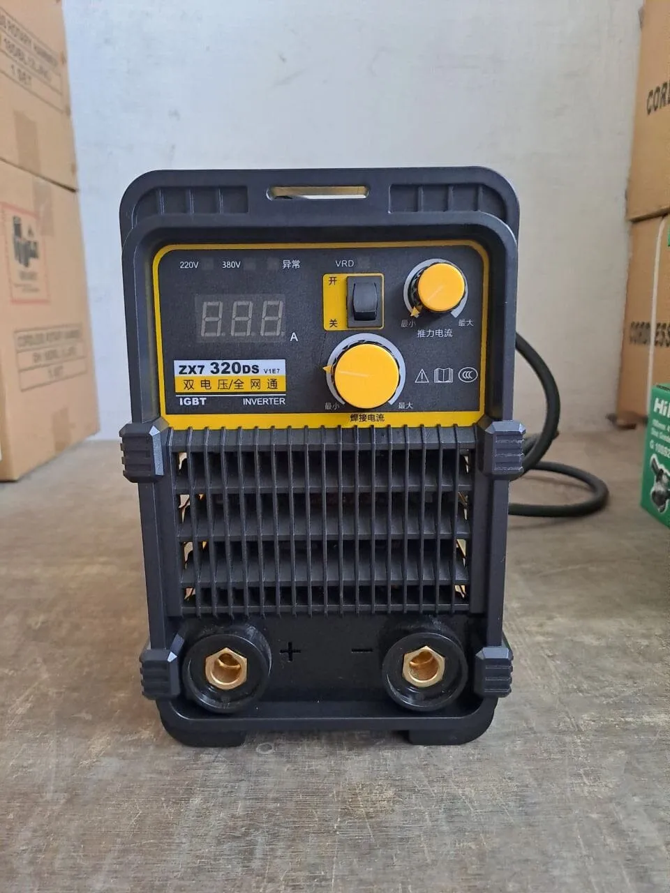 RILON WELDING MACHINE (DUAL VOLTAGE) ZXY 320DS COME WITH 3M GROUND AND WELDING CABLE