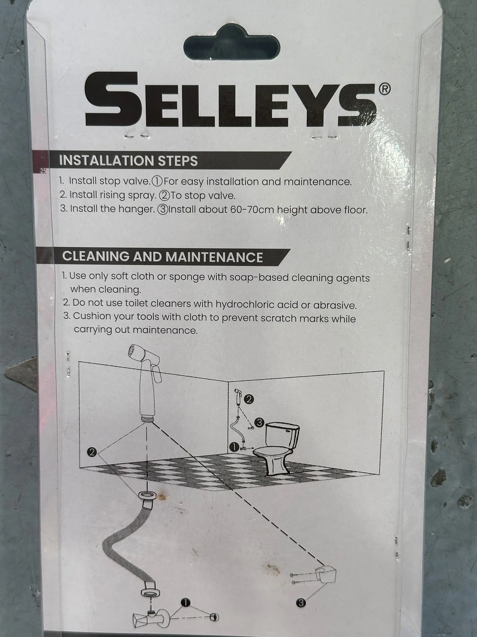 Selleys Premium Matt Black Bidet Set | Model : SEY-S6133-S
