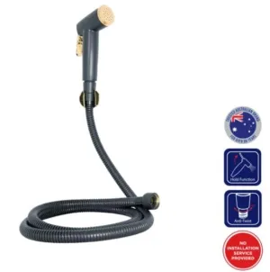 Selleys Premium Matt Black Bidet Spray Set (With Rose Gold Holder) | Model : SEY-S6132-S