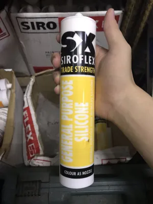 Siroflex Silicone 280ml | Colours : White. Clear. Grey