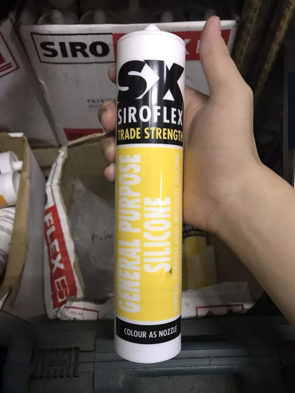 Siroflex Silicone 280ml | Colours : White. Clear. Grey