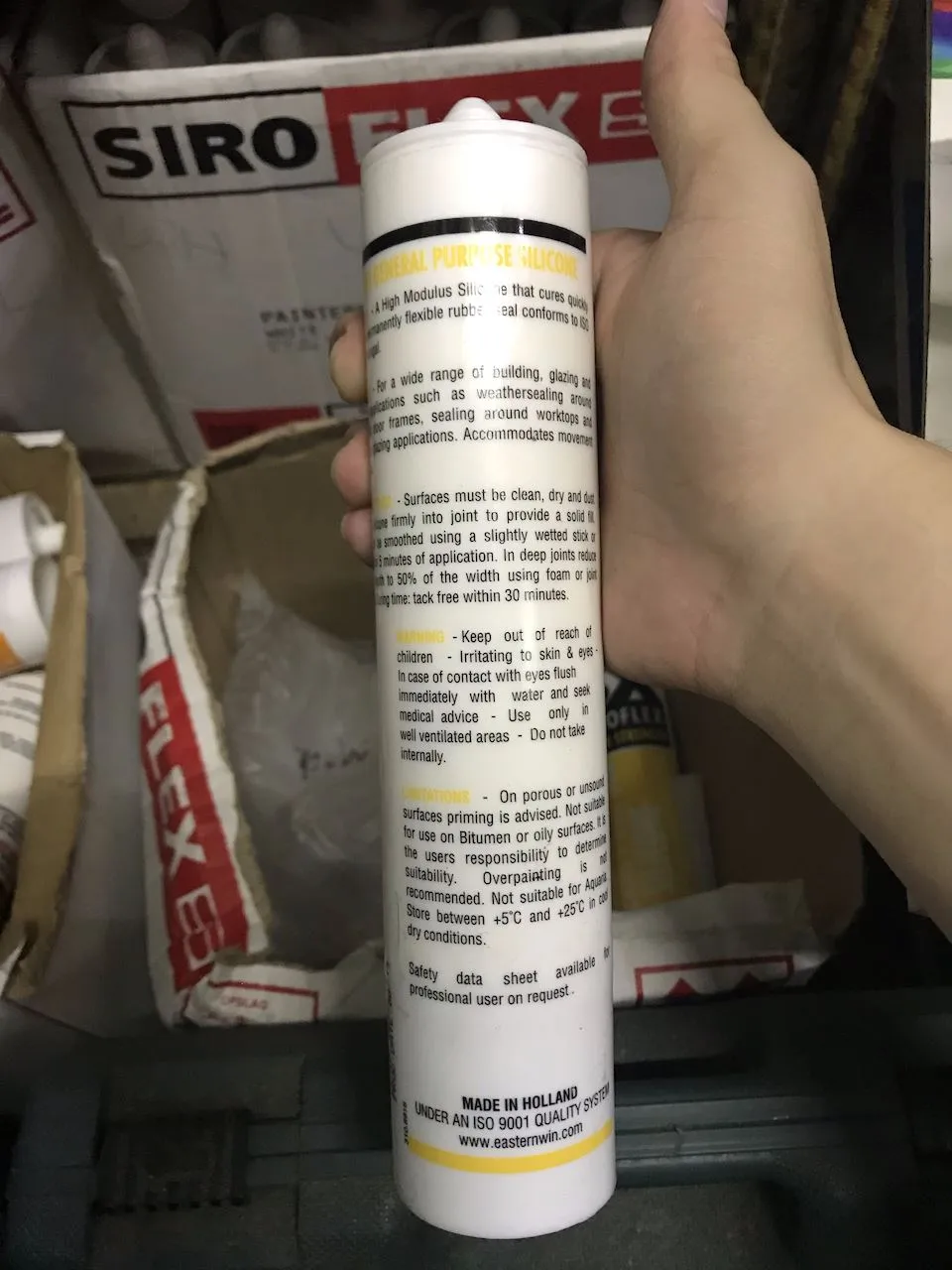 Siroflex Silicone 280ml | Colours : White. Clear. Grey